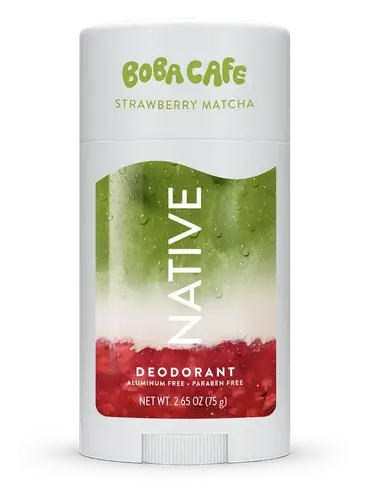 Native Boba Cafe Deodorant Strawberry Matcha