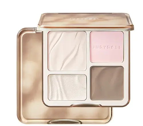 Judydoll 2 In 1 Highlighter Contour Palette #04 Blush