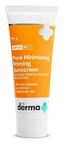 The Derma Co Pore Minimizing Priming Sunscreen SPF50 PA+++