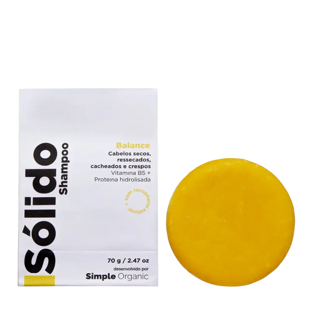 Simple Organic Isolido Shampoo Em Barra Balance