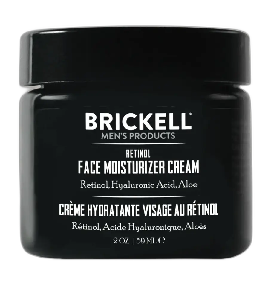 Brickell Men's Products Retinol Face Moisturizer Cream Unscented