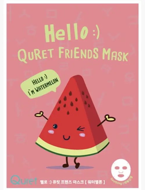 QURET Hello! Friends Mask Watermelon