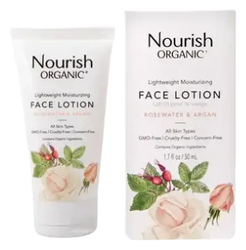 Nourish Organic Organic Lightweight Moisturizing Face Lotion