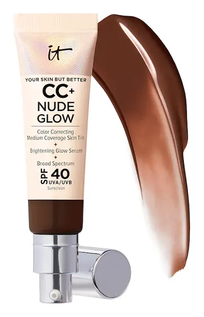 IT Cosmetics CC+ Nude Glow Lightweight Foundation SPF 40 Deep Mocha