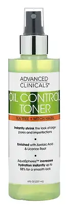 Advanced Clinicals Oil Control Toner Tea Tree + Witch Hazel