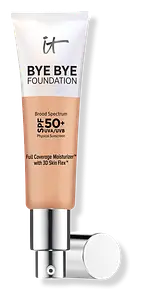 IT Cosmetics Bye Bye Foundation Full Coverage Moisturizer SPF 50+ Medium Tan