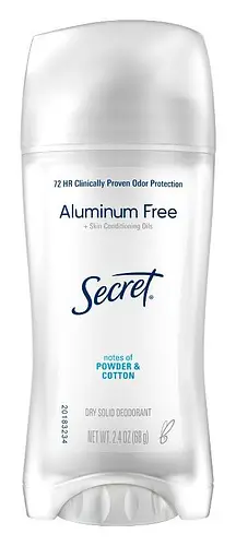 Secret Clinically Proven Aluminum Free Deodorant Powder Cotton