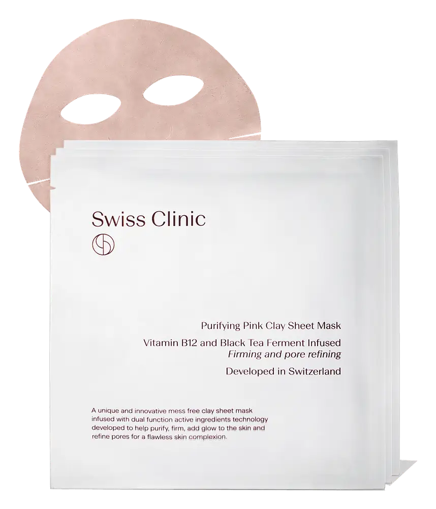 Swiss Clinic Clay Sheet Mask Purifying Pink Clay