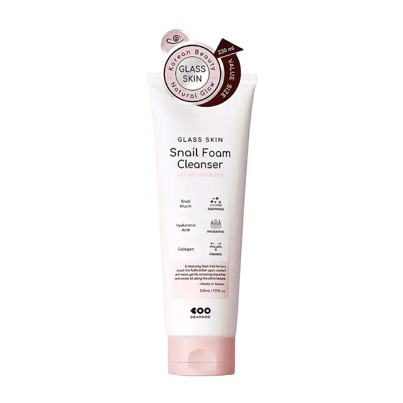 Dearboo Glass Skin Snail Foam Cleanser