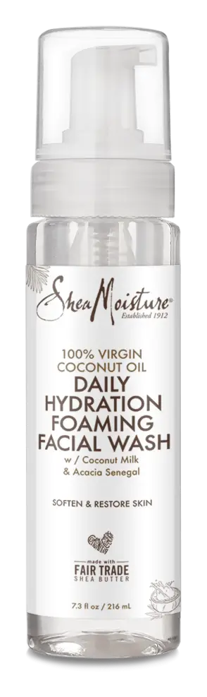 Shea Moisture 100% Virgin Coconut Oil Daily Hydration Foaming Facial Wash