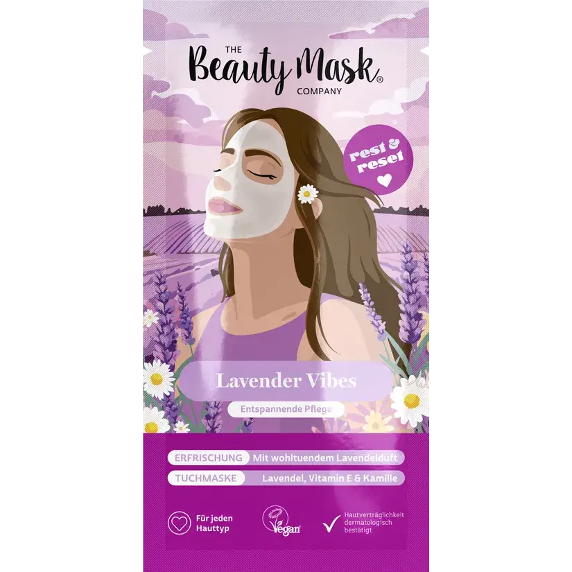 The Beauty Mask Company Tuchmaske Lavender Vibes