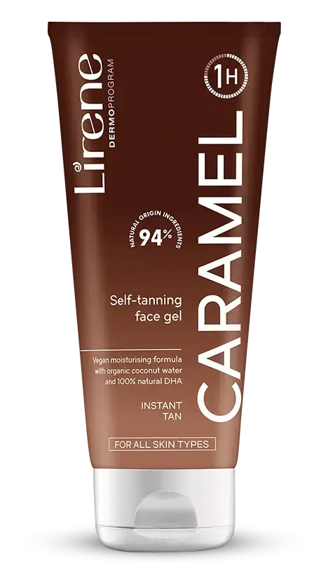 Lirene Perfect Tan Self-Tanning Face Gel With Organic Coconut Water Caramel