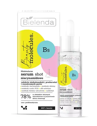 Bielenda Beauty Molecules Molekularne Niacynamidowe Serum Shot