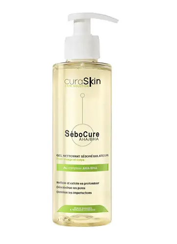 Curaskin Sébocure Gel Nettoyant Séborégulateur