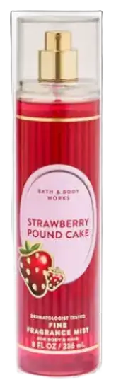 Bath & Body Works Fine Fragrance Mist Strawberry Pound Cake
