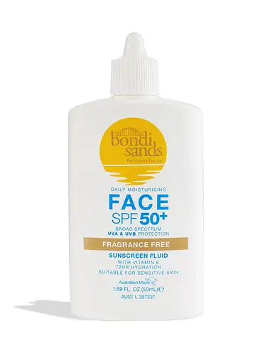 bondi sands SPF 50+ Daily Moisturising Fragrance Free Face Fluid