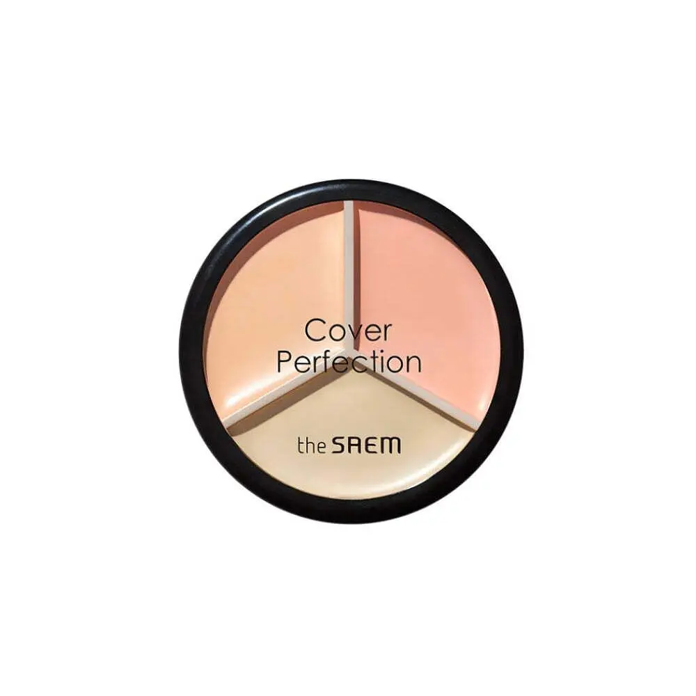 The Saem Cover Perfection Triple Pot Concealer 03 Correct Up Beige
