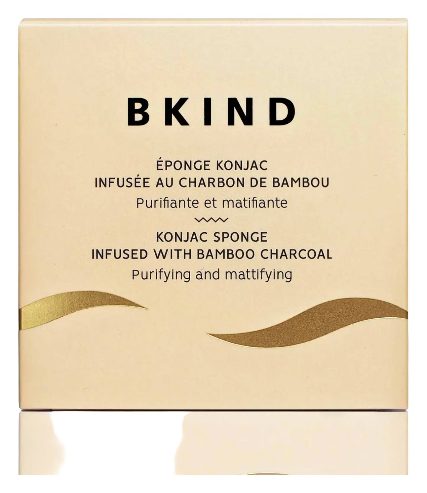 BKIND Cleansing Konjac Sponge Purifying Bamboo Charcoal