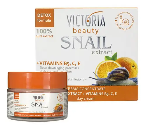Victoria Beauty Snail Extract + Vitamins B5, C, E Face Cream
