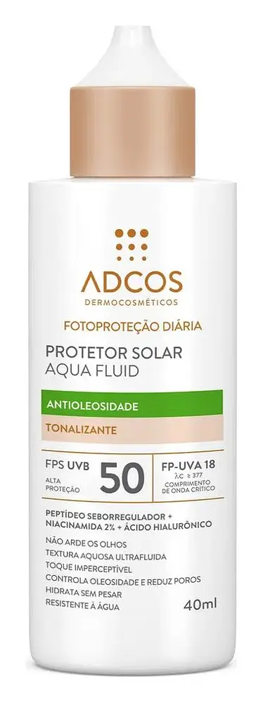 Adcos Protetor Solar Aqua Fluid SPF 50 Tonalizante