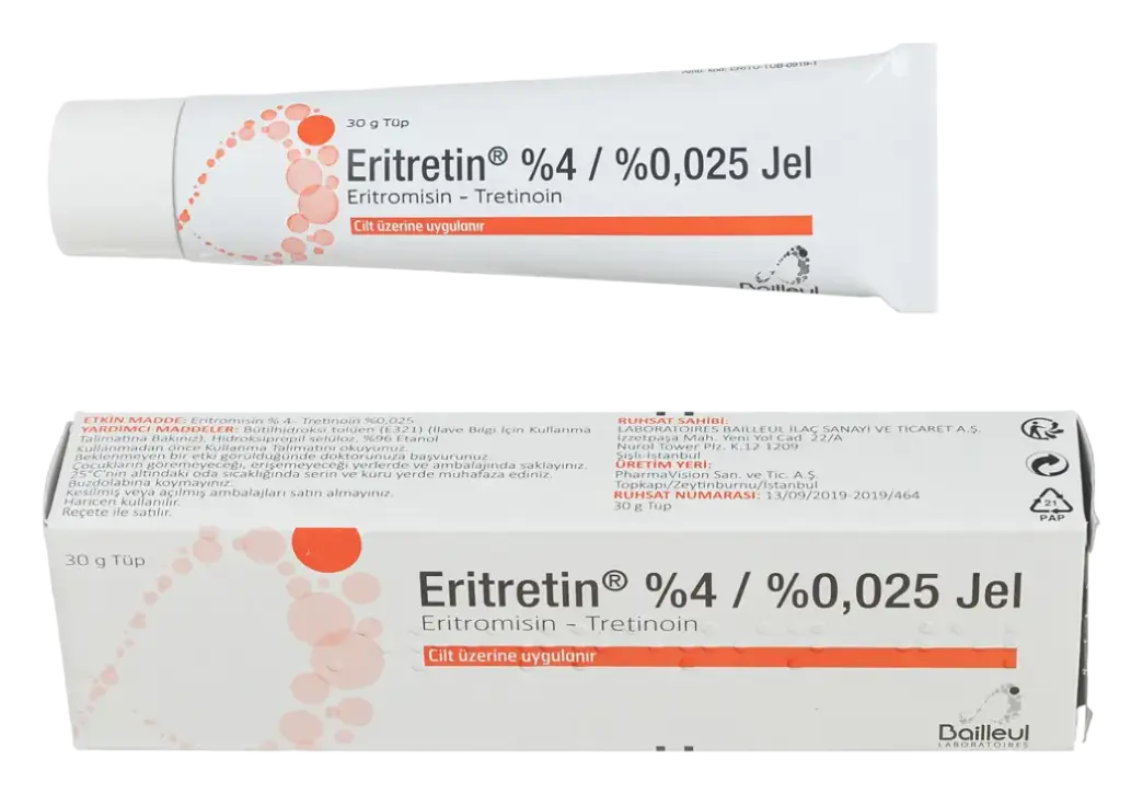 Laboratories Bailleul Eritretin %4 / %0.025 Jel