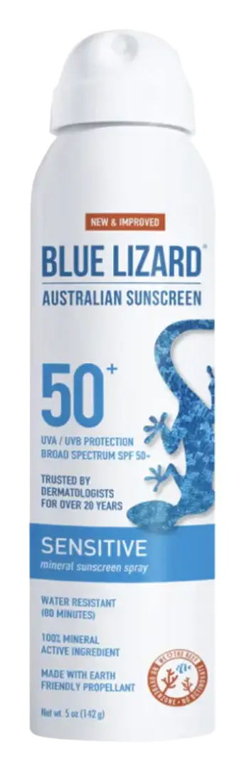 Blue Lizard Sensitive Mineral Sunscreen Spray SPF 50+