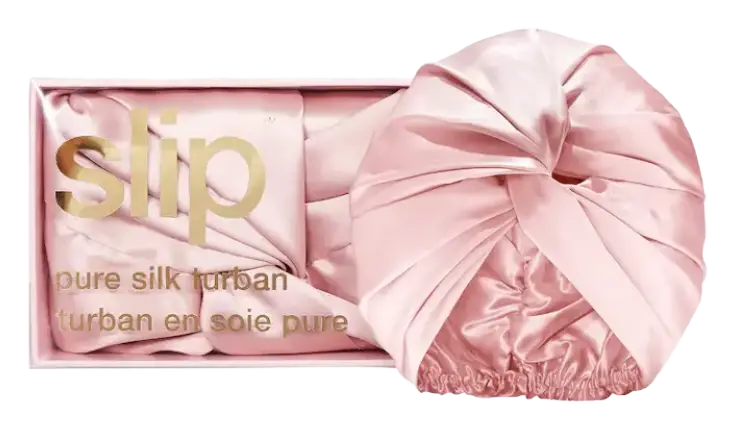 Slip Pure Silk Turban Pink