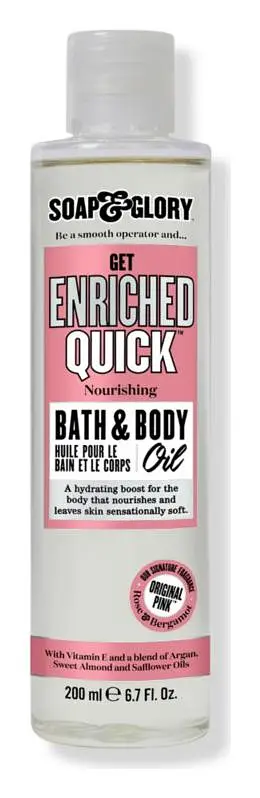 Soap & Glory Original Pink Get Enriched Quick Nourishing Bath & Body Oil