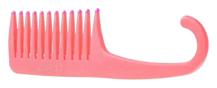 Conair Detangle & Smooth Hanging Shower Comb Pink