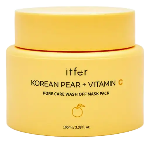 Itfer Korean Pear Plus Vitamin C Pore Care Wash Off Mask Pack