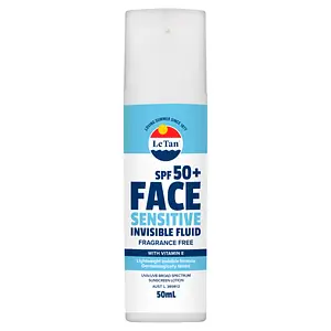 Australis SPF50+ Sensitive Face Invisible Fluid