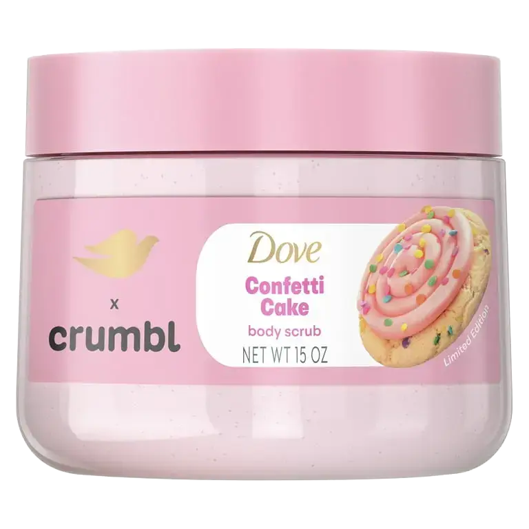 Dove × Crumbl Body Scrub Confetti Cake