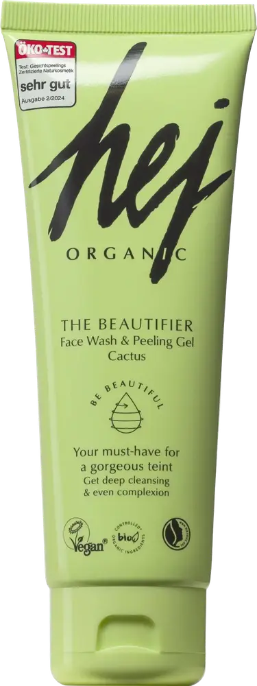 Hej Organic The Beautifier Face Wash & Peeling Gel Cactus
