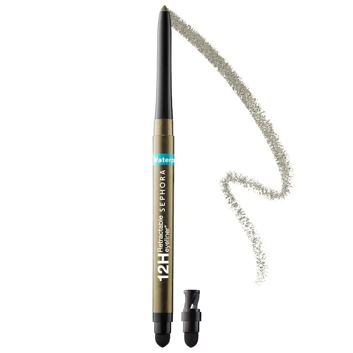 Sephora Collection Waterproof 12HR Retractable Eyeliner Pencil 12 Shimmer Green