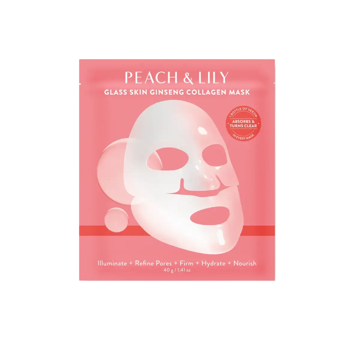 Peach & Lily Glass Skin Ginseng Collagen Mask