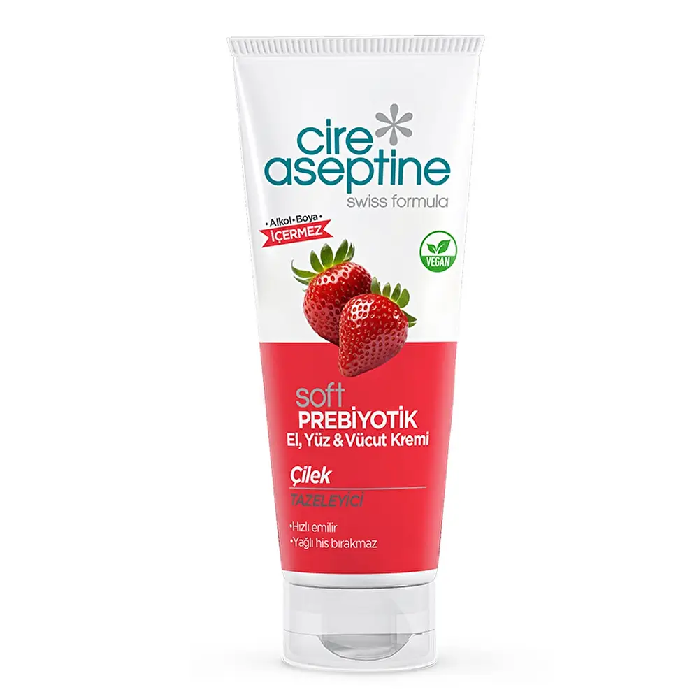 Cire Aseptine Soft Prebiotic Hand, Face & Body Cream Strawberry