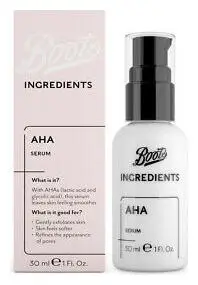 Boots Ingredients Alpha Hydroxy Acid Serum
