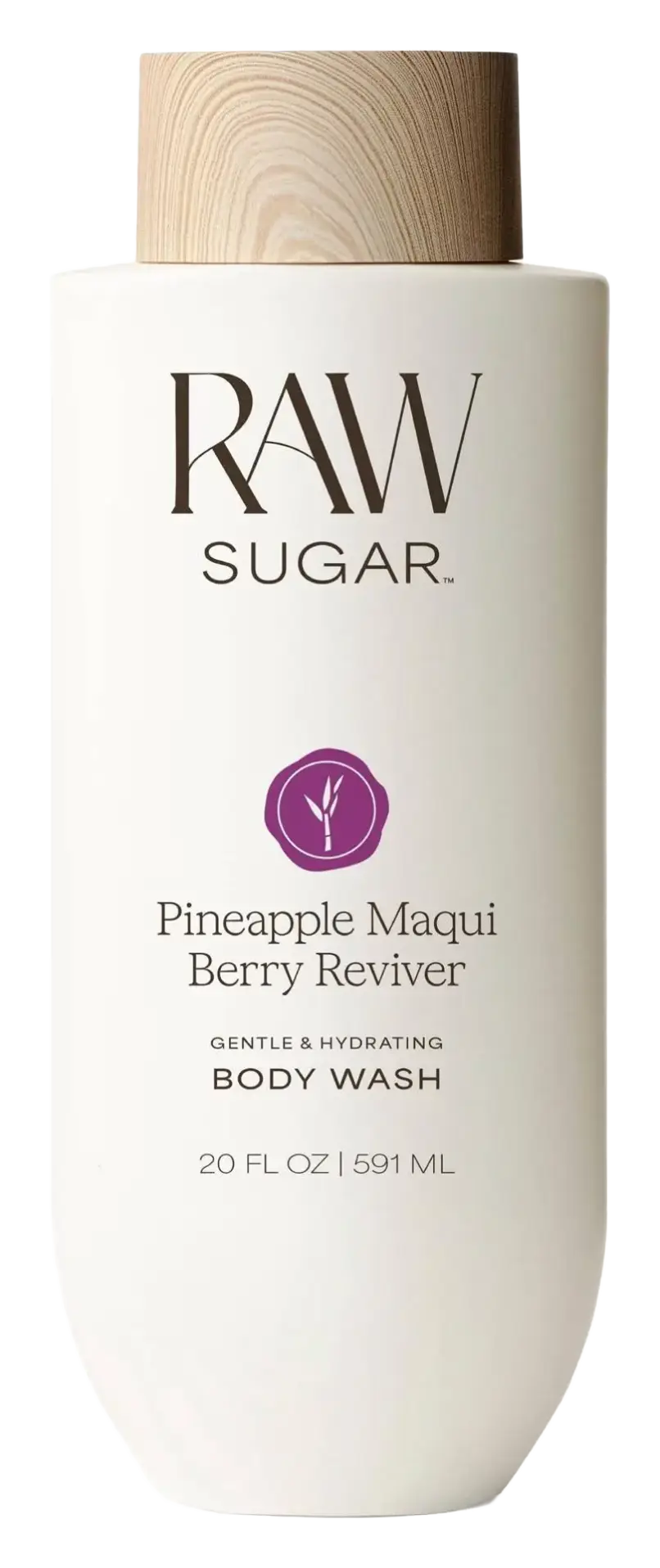 Raw Sugar Gentle & Hydrating Body Wash Pineapple Maqui Berry Reviver