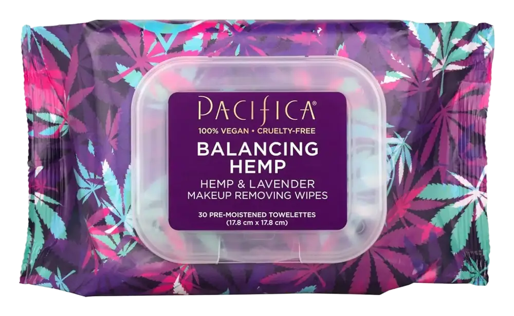 Pacifica Balancing Hemp Makeup Removing Wipes - Hemp & Lavender
