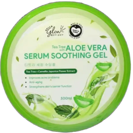 Hello Glow Tea Tree With Aloe Vera Serum Soothing Gel