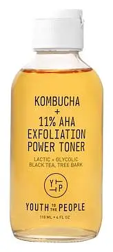 Youth To The People Kombucha + 11% AHA Exfoliation Toner with Lactic Acid