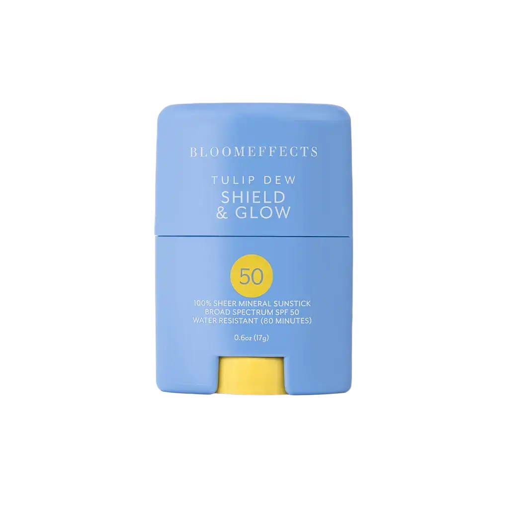 Bloom Effects Tulip Dew Shield & Glow 100% Sheer Mineral Sunstick SPF 50