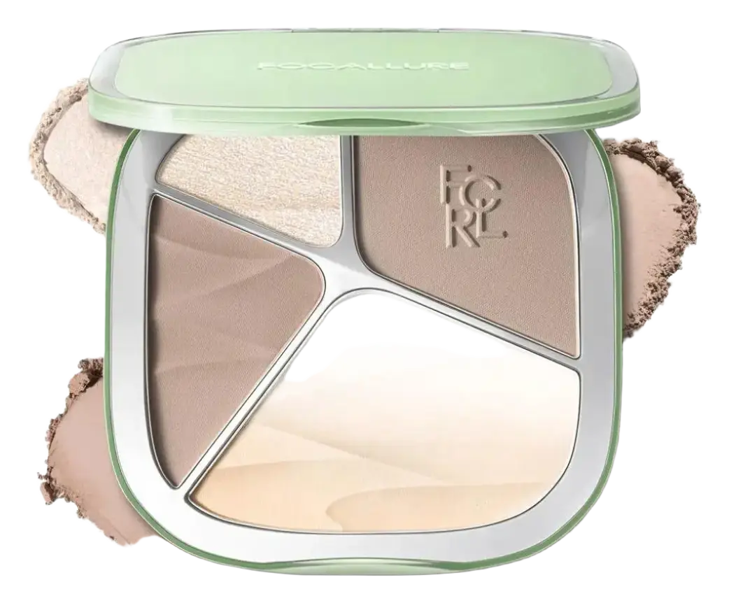 Focallure 4-Color Highlighter Contour Palette BR01 Cocona Latte