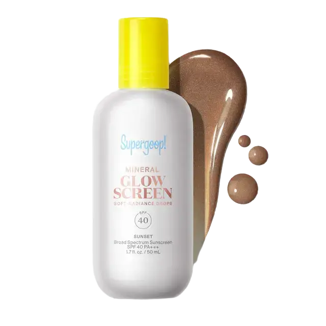 Supergoop! Mineral Glowscreen Soft-Radiance Drops SPF 40 PA+++ Sunset