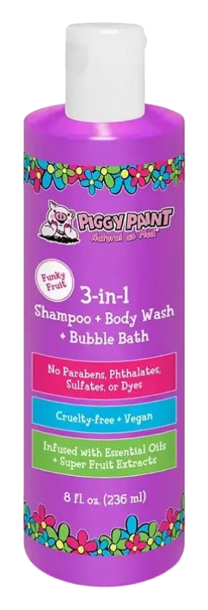 Piggy Paint 3-In-1 Shampoo + Body Wash + Bubble Bath Funky Fruit