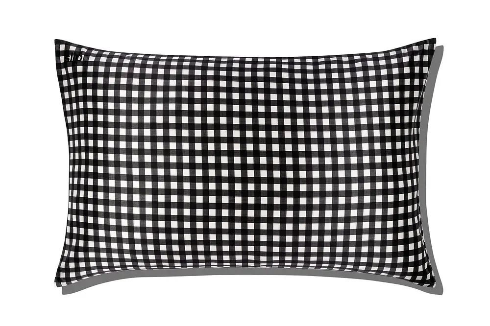 Slip Queen Zippered Pillowcase Checkers
