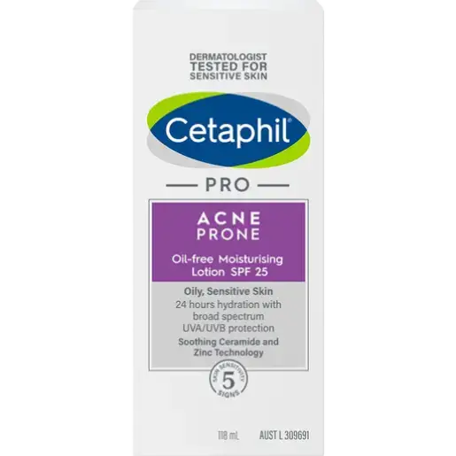 Cetaphil Pro Acne Prone Oil-Free Moisturising Lotion SPF 25 Australia