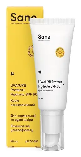 Sane UVA/UVB Protect+ Hydrate SPF 50