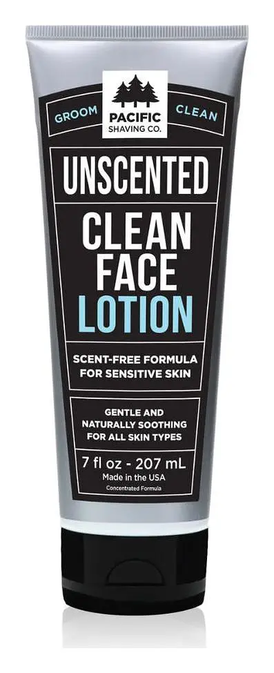Pacific Shaving Company Clean (Unscented) Face Lotion