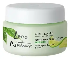 Oriflame Love Nature Mattifying Face Lotion with Organic Tea Tree and Lime